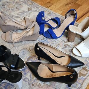 5 Pair Of Women's Pumps Size 7-7.5